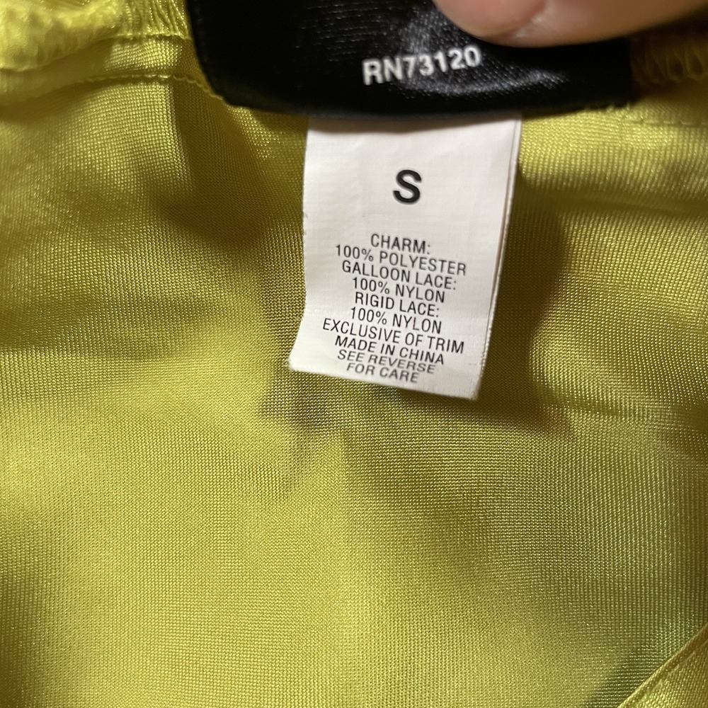 Fredericks Of Hollywood Y2K Satin Lace Chemise Slip Babydoll Fairycore Size S - Picture 8 of 10
